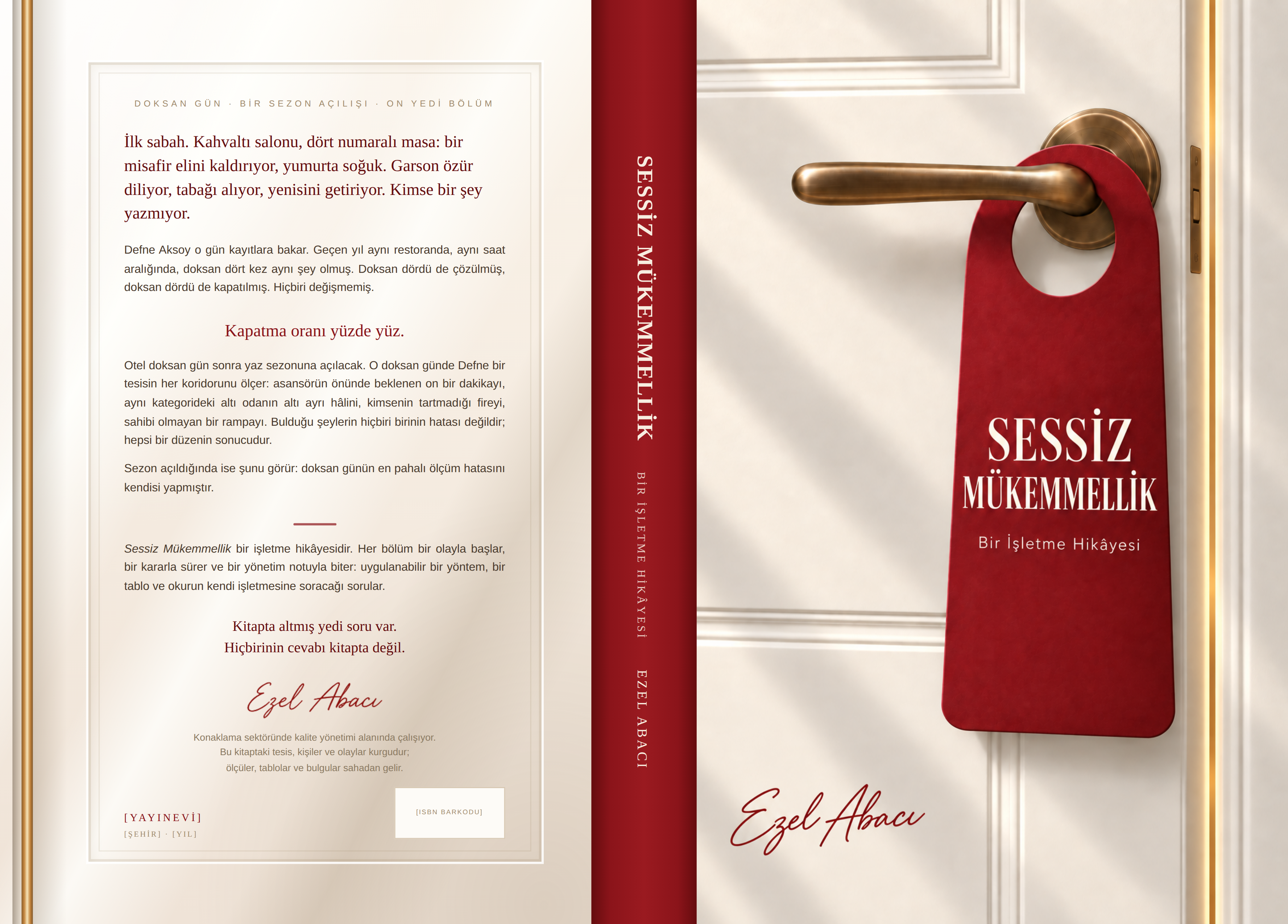 Sessiz Mükemmellik: Bir İşletme Hikâyesi — Ezel Abacı, gerçek ön kapak